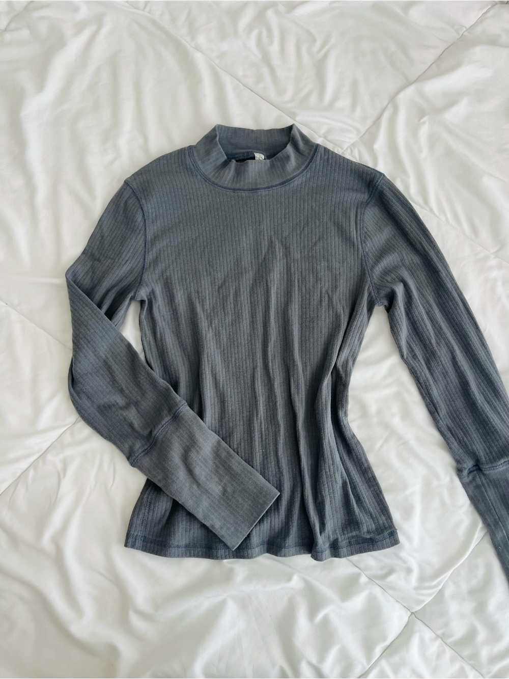 Free People gray long sleeve top